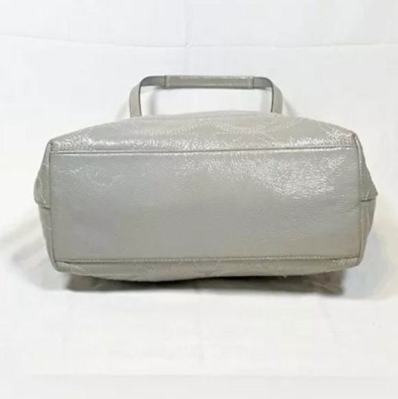 Auth Coach Signature Shoulder Bag Patent Leather F15142 - Picture 7 of 8